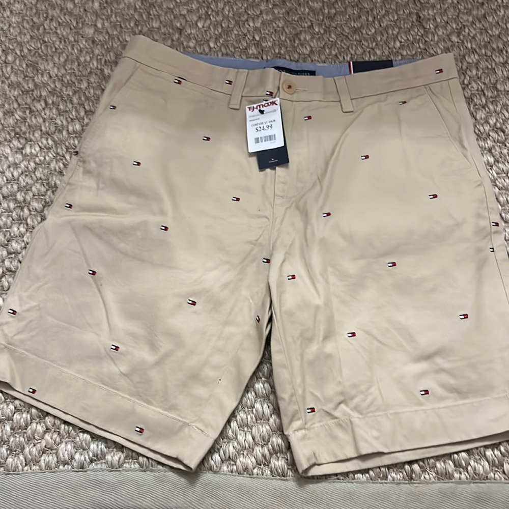 Tommy Hilfiger khaki shorts, new with tags